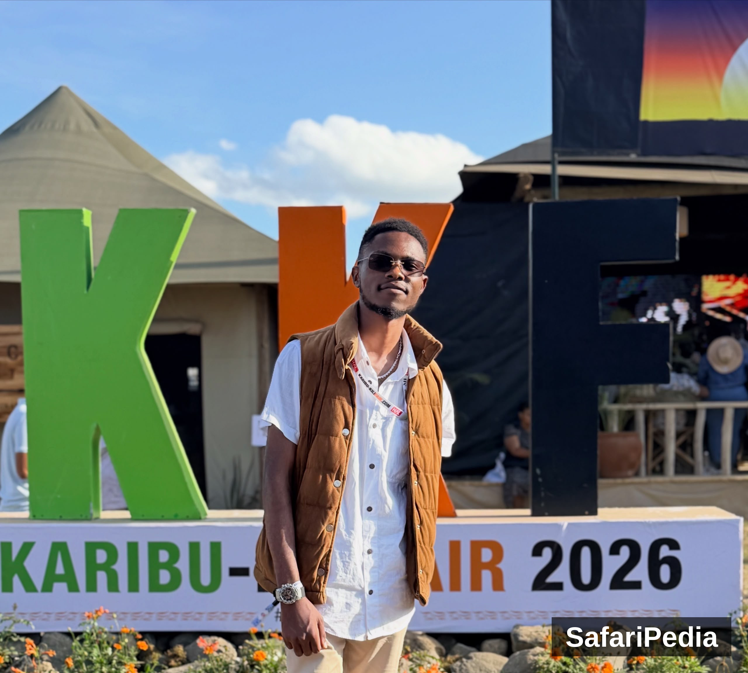 Attending one among the huge tourism expo in East African